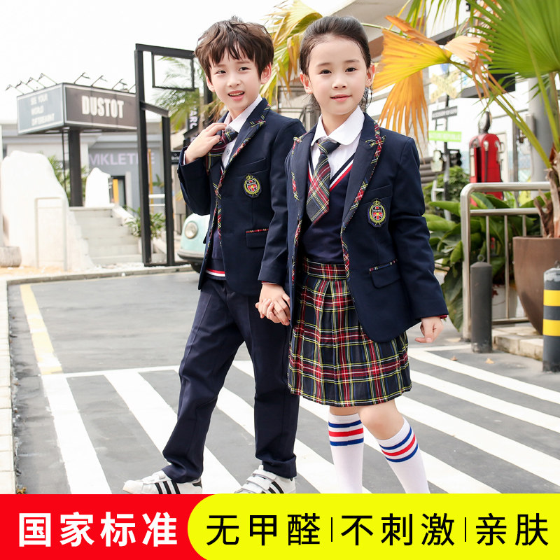 Boy suit suit Three sets of 2021 Korean version of the English Fancy Infini Jacket Flowers Children's Dress Children West Suit Small Suits