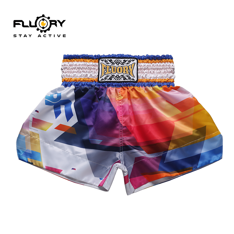 FLUORY MUAY Thai shorts Fighting Sanda shorts Boxing pants Boxing Sanda training fighting boxing pants for men and women
