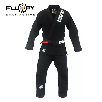 FLUORY fire base Brazilian jujitsu suit BJJ GI judo suit professional adult black jujitsu suit training men and women