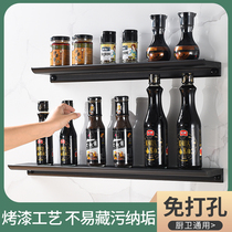 Bathroom kitchen self-adhesive shelf non-perforated wall wall partition vanity mirror sanitary shower room bedroom storage