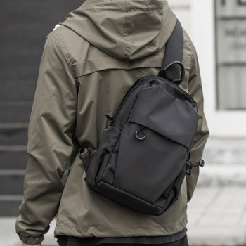 German Crossbody Bag Men's Shoulder Travel Bag Trendy Chest Bag Sports Cycling Backpack Multifunctional Hiking Short-Distance Bag