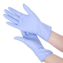 Disposable nitrile gloves acid and alkali resistant industrial labor protection rubber food tattoo purple scientific research experiment inspection gloves