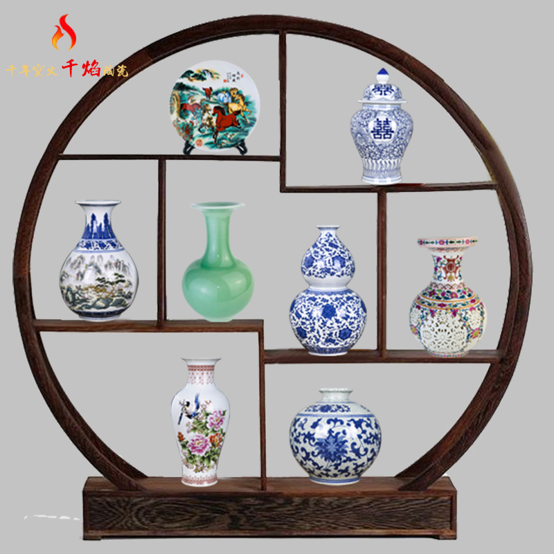 Chinese pottery and porcelain of jingdezhen floret bottle of flower arranging rich ancient frame furnishing articles room sitting room adornment ground porcelain vase
