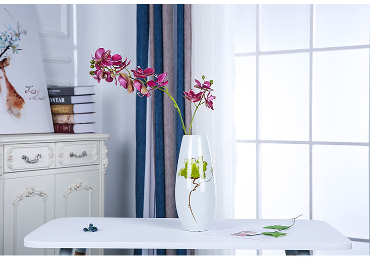 Jingdezhen ceramics I and contracted white vase small sitting room dried flowers flower arrangement table decorations furnishing articles