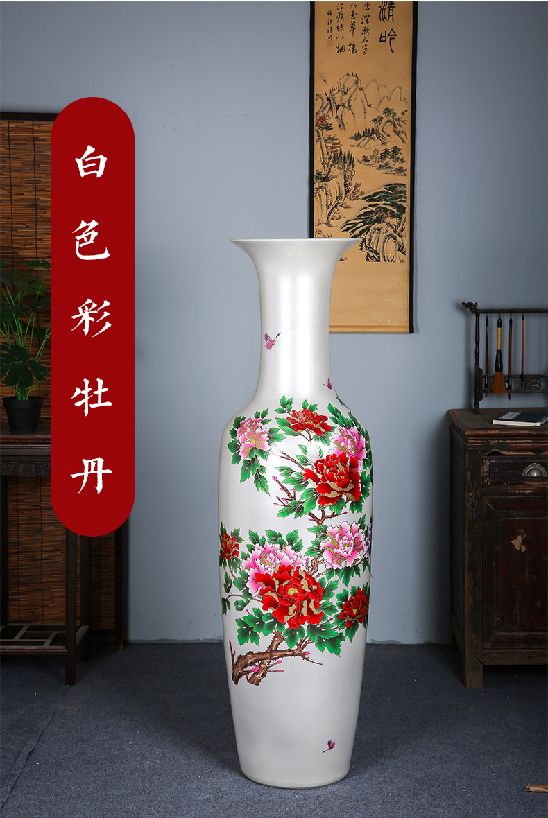 Jingdezhen ceramics glaze landing large crystal vase sitting room the opened flower arranging I household adornment furnishing articles