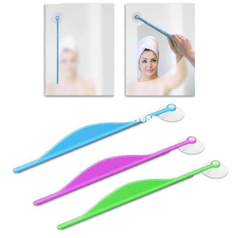 Flat Mirror Window Wiper Cleaner Squeegee Defog Cleaning Bru