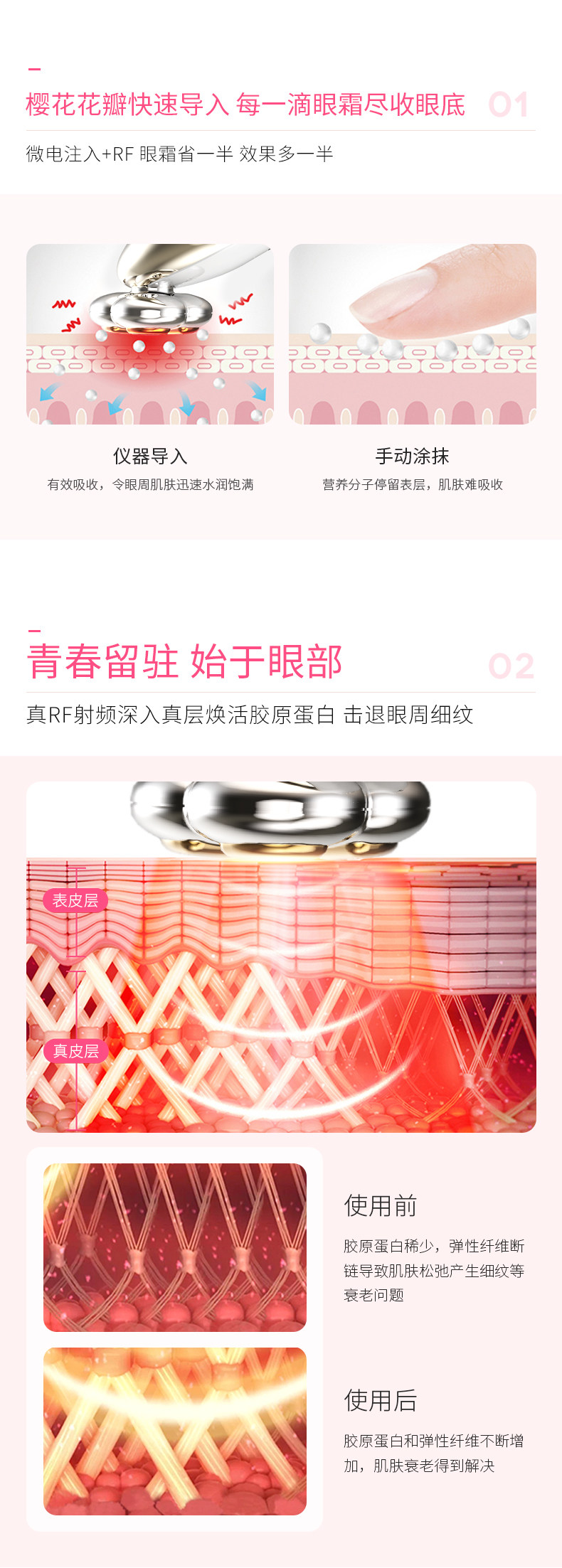 张嘉倪推荐 贝米诗 射频按摩仪美容仪 胶原蛋白再生 图4