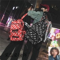 18 pack skateboard 07 double rocker backpack Hip-hop womens bag backpack mens backpack tide brand bag backpack
