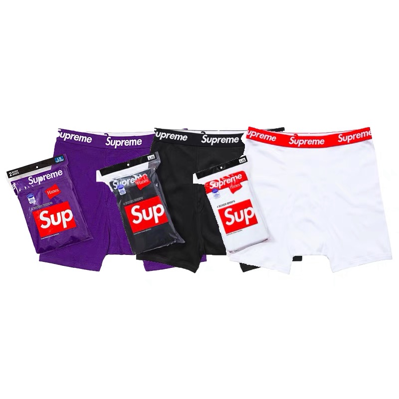 thumbnail for Men and women couples cotton trendy brand underwear Boxer Briefs hip-hop plus size boxer shorts loose long boxer briefs