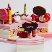 Childrens cutting fruit toys playing house kitchen combination vegetables baby boys and girls cut cake cutting music set