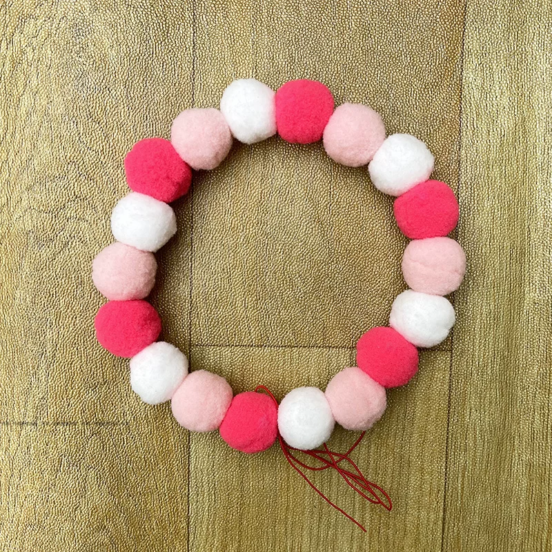Питомник радуга конфета Шиба Ину Cog Kiki Cat Dog сетка Красный нидер Circle Circle Circle Birch Ball Ball ожерелье