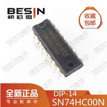 Original straight plug SN74HC00N logic circuit four 2 input and non-gate DIP14