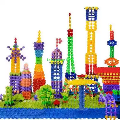 free shipping 100pcs snow snowflake building blocks  bric