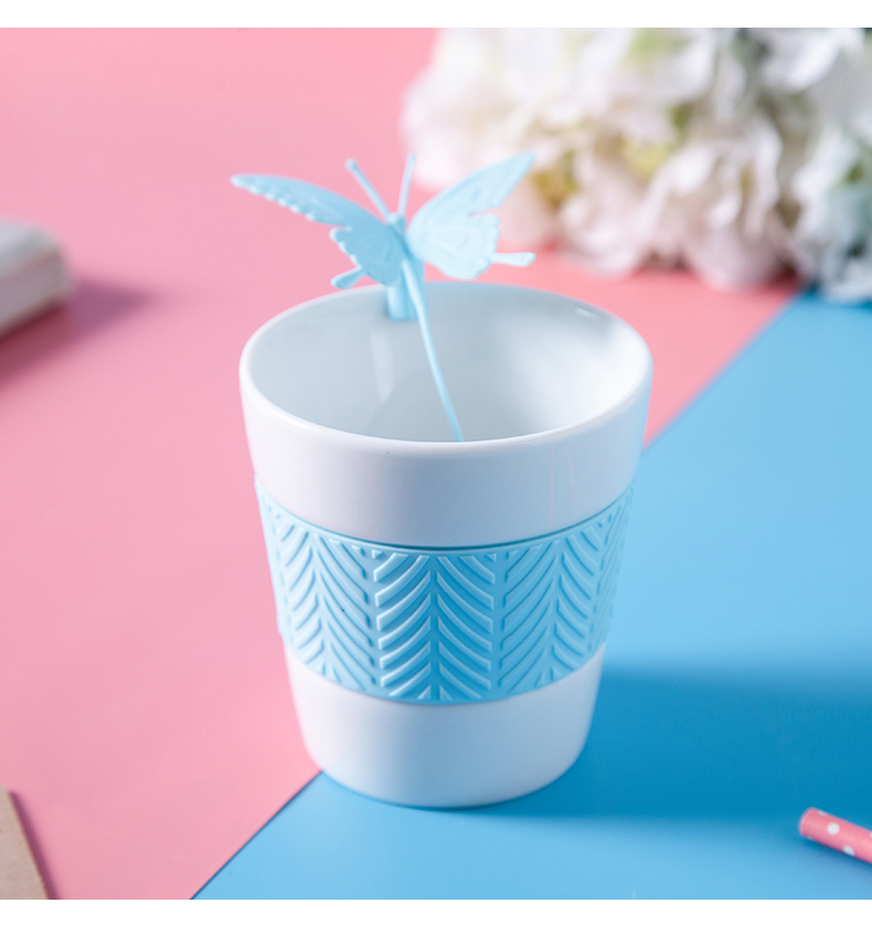E best la ins han edition of creative move trend ceramic tea cup super express of picking household water cup "women
