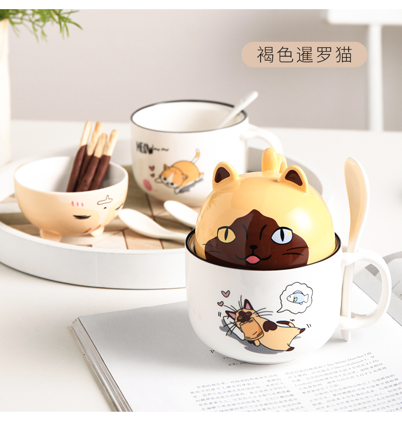 Super of Super express girl high - capacity individuality creative fashion lovers keller ceramic coffee cup with a spoon