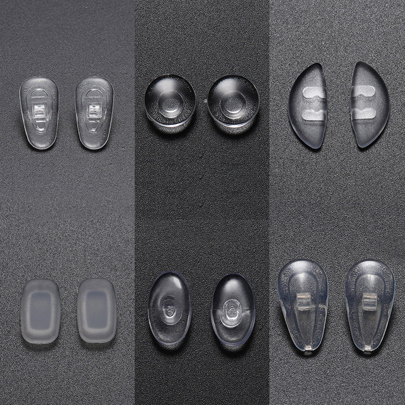 Glasses Nasal Care Silicone Mat Snap Anti Slip Insert Eye Accessories Ultra Soft Metal Bracket Airbags Nose