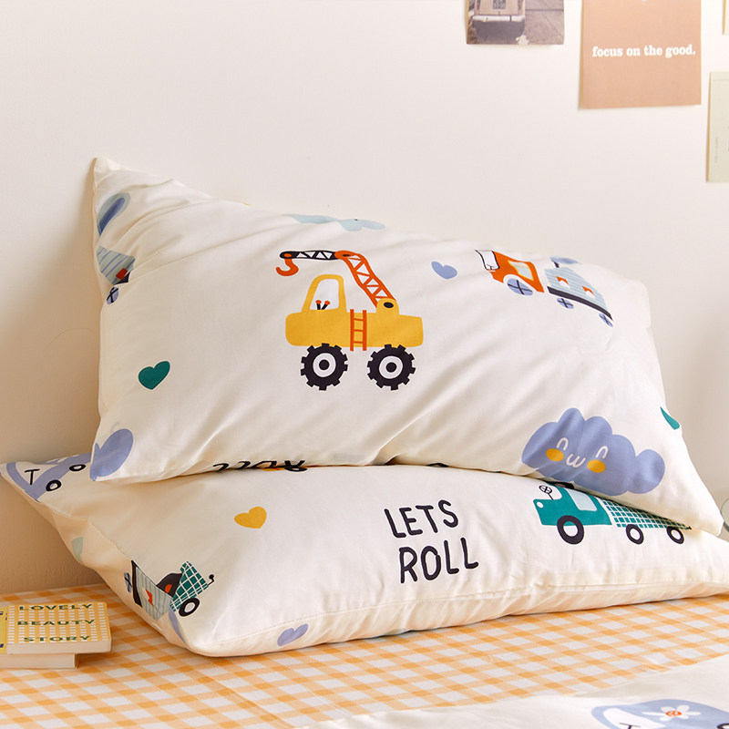 Cartoon pure cotton children's pillowcase single cotton pillowcase 30x50 48x74cm single pillow core cover a pair of shots 2