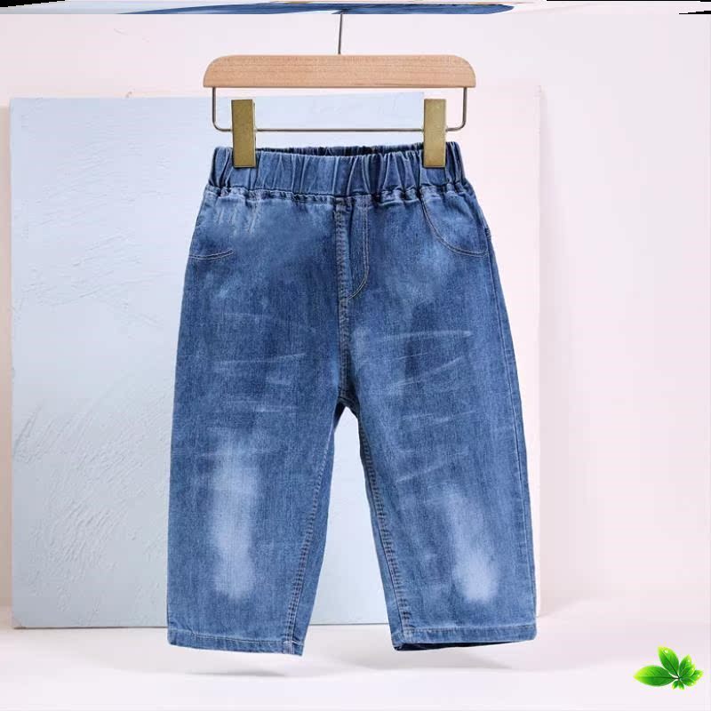 Chao mens trẻ em Nhật Bản sweatpants Summer thẻ mens nhỏ quần cậu bé mùa hè mỏng bảy điểm quần khí nước ngoài quần áo về nhà.