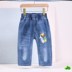 Ít quần cậu bé mùa hè childrens sweatpants mens mùa xuân và mùa hè quần cậu bé ngắn denim quần short bảy điểm quần trong cậu bé lớn. 