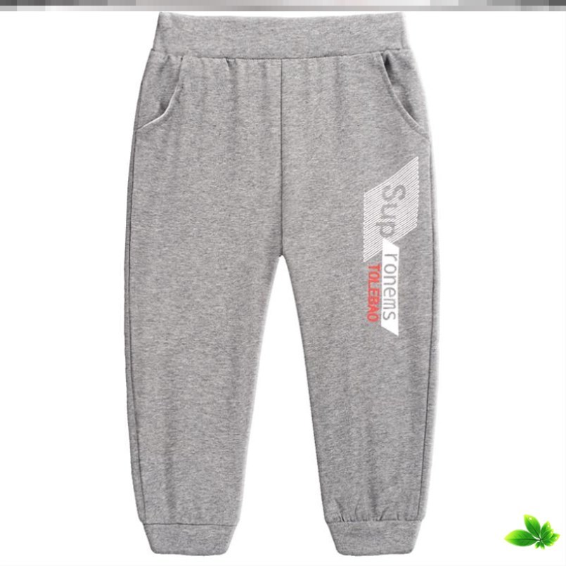 Ít quần cậu bé mùa hè childrens sweatpants mens mùa xuân và mùa hè quần cậu bé ngắn denim quần short bảy điểm quần trong cậu bé lớn.