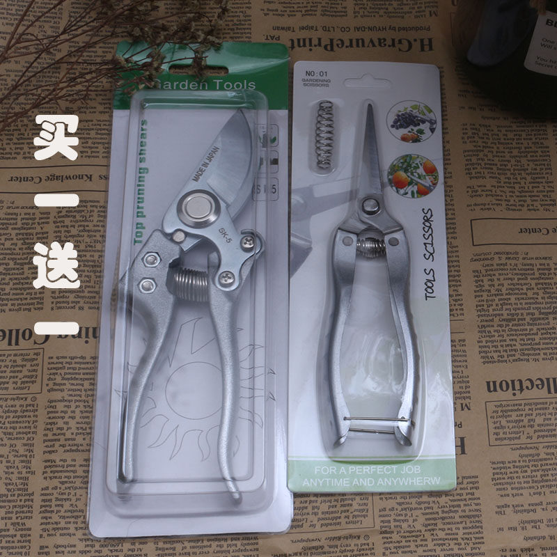 Japan imported SK5 fruit tree pruning scissors Strong gardening pruning shears branches garden pruning shears Fruit picking shears