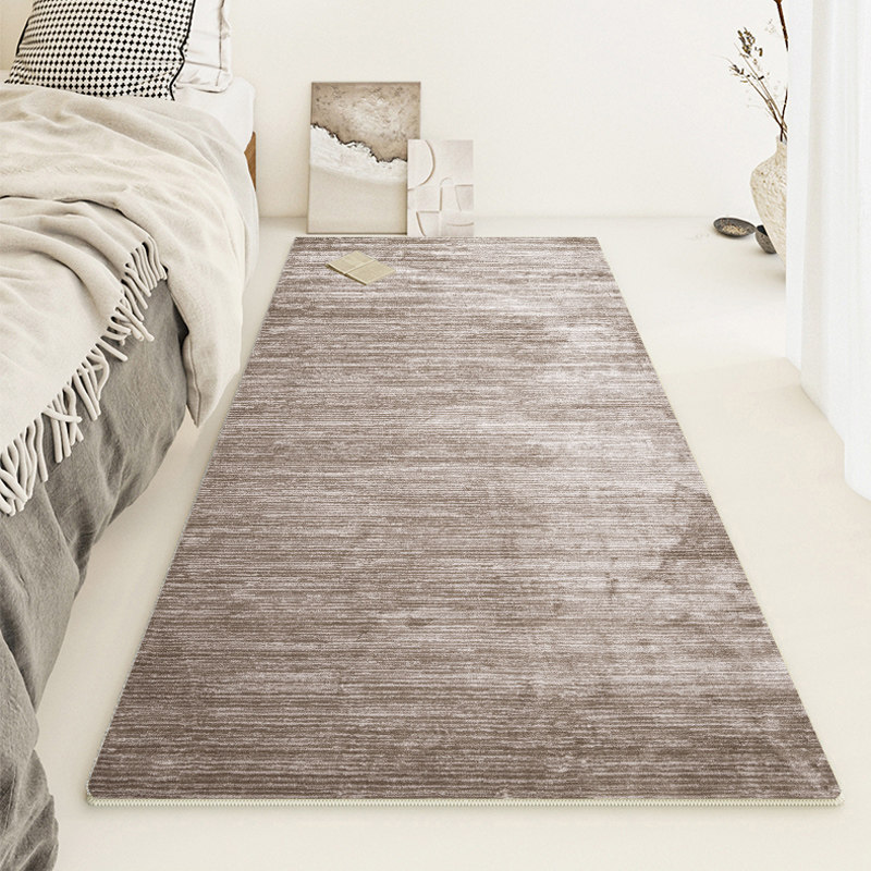 Solid color bedside blanket bedroom Japanese-style long floor mat non-slip Japanese room modern minimalist study plain mat