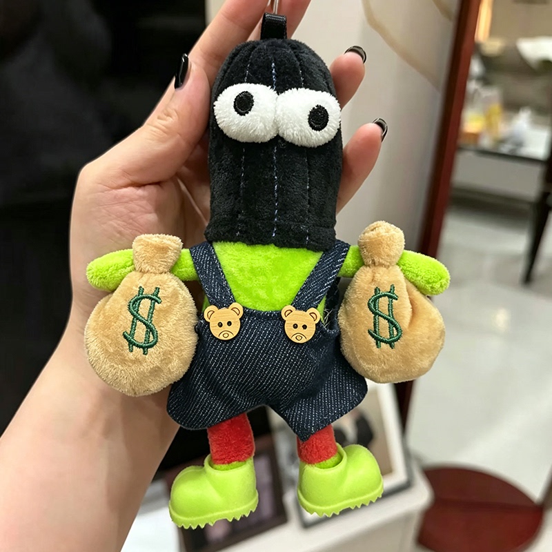 Spongebob Squarepants Bikini Bottom Residents' Daily Life Series Black Hat Fish Plush Doll Clothing Accessory Trendy Toy Doll Spongebob Squarepants Bikini Bottom Residents' Daily Life Series Black Hat Fish Plush Doll Clothing Accessory Trendy Toy Doll