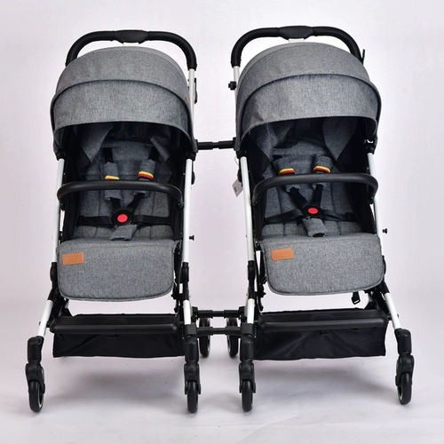 Съёмная портативная складная детская коляска для близнецов с сидением для двоих, Германия, можно сидеть и лежать