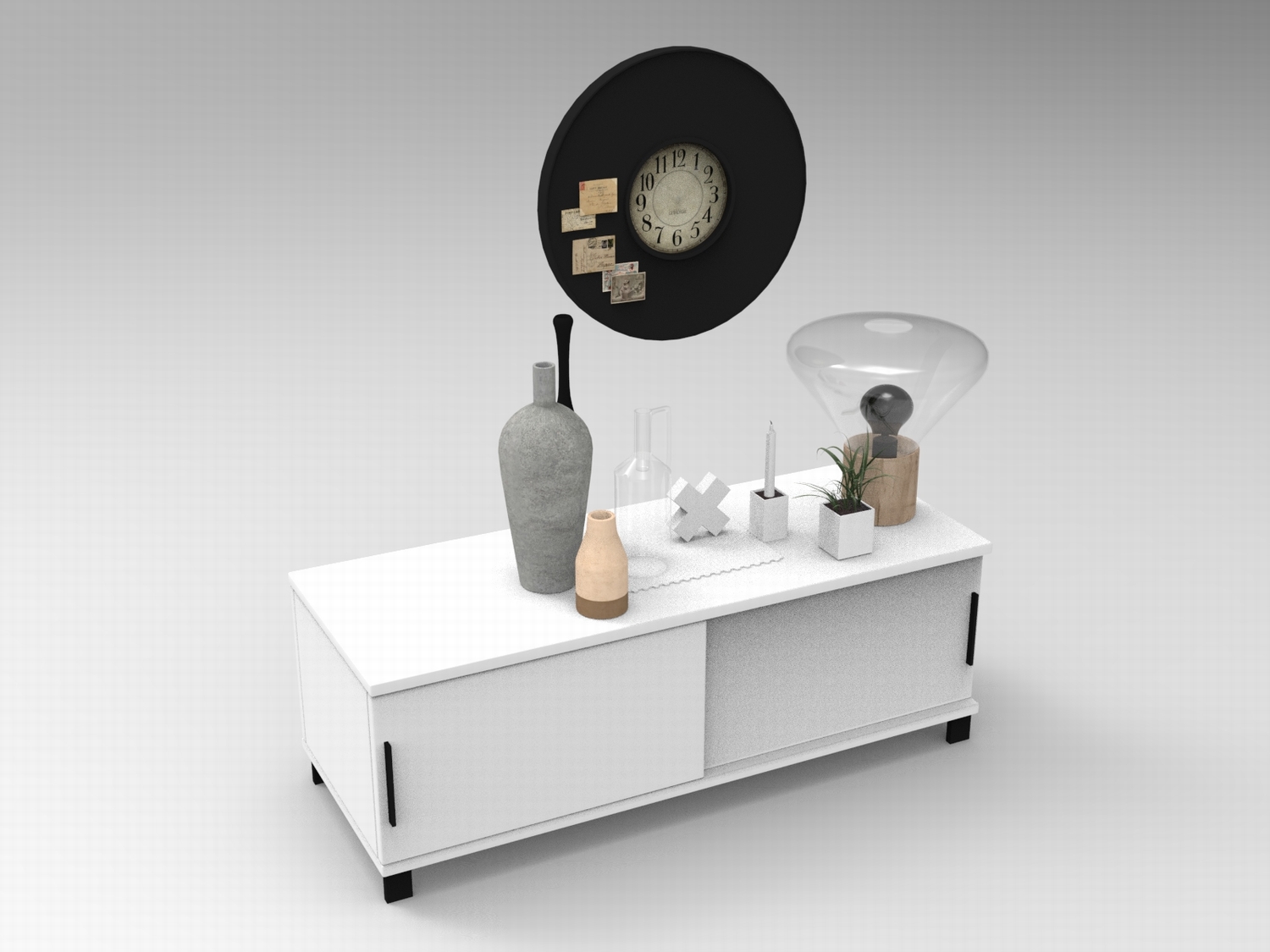 图片[4]-C4D家居装饰FBX茶杯OBJ相框灯具绿植陈设花瓶钟表盆栽玻璃罩素材-cg男孩