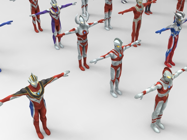 图片[2]-C4D奥特曼FBX卡通动漫STL人物角色OBJ三维模型Blender素材Maya-cg男孩