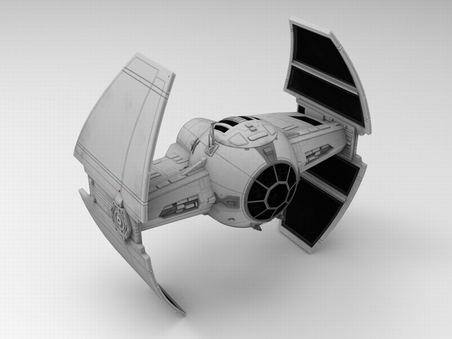 C4D科幻飞机FBX宇宙飞船STL素材OBJ素材Blender飞行器球形战机3D-cg男孩