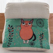 Office pillow small triangle cushion soft bag back cushion cartoon waist waist protection tatami bedside sofa pillow