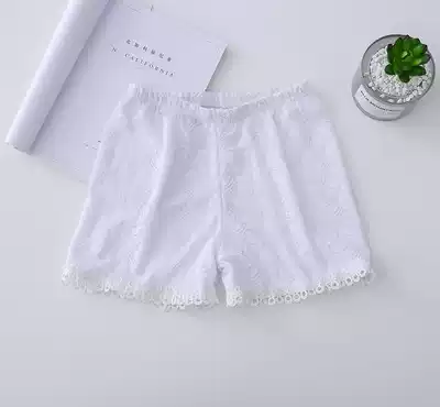 Side fat elastic winter dual-use women's anti-light safety pants spring boxer lace outer wear fashion lace