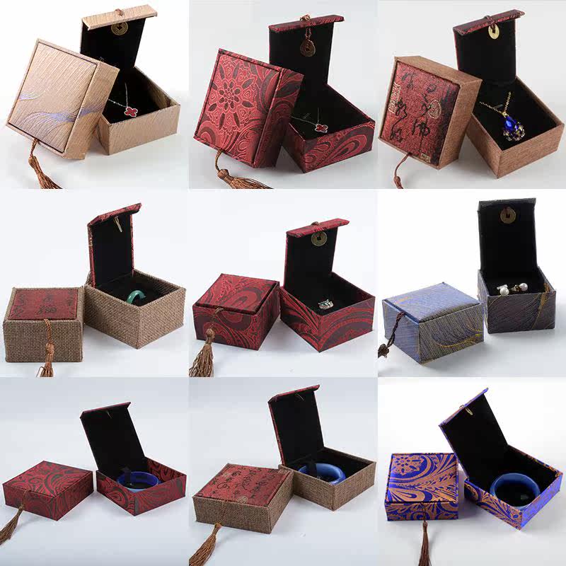 Jewelry Packaging Gift Box Text Play Storage Artifact Ring Pendant Bracelet Bracelet Gift Storage Box