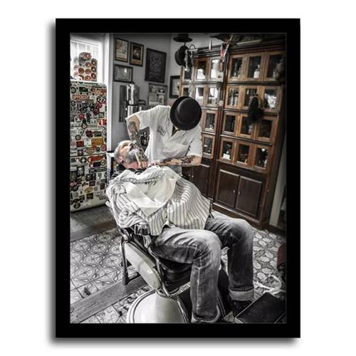Barbershop Oil Hairstyle Photo Men's styling Hairdress Hairgallery Decorated Hairdress Hairdress Murals
