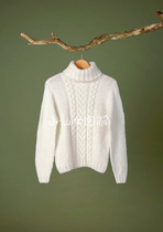 987 Sonia pullover Lady sweater Woven text illustration course
