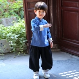 Детское ретро осеннее этническое ханьфу для мальчиков, китайский стиль, детская одежда