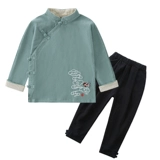 Детское ретро осеннее этническое ханьфу для мальчиков, китайский стиль, детская одежда