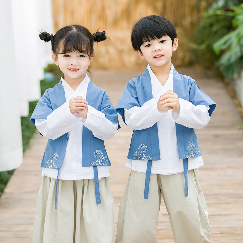 Hanfu boy Tang suit Chinese style children's spring and autumn master suit baby Chinese style improved national costume super fairy costume