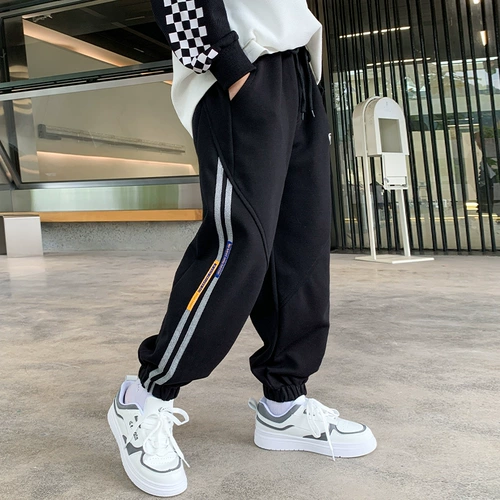 Весенняя летняя одежда, осенние весенние детские штаны для мальчиков, подходит для подростков