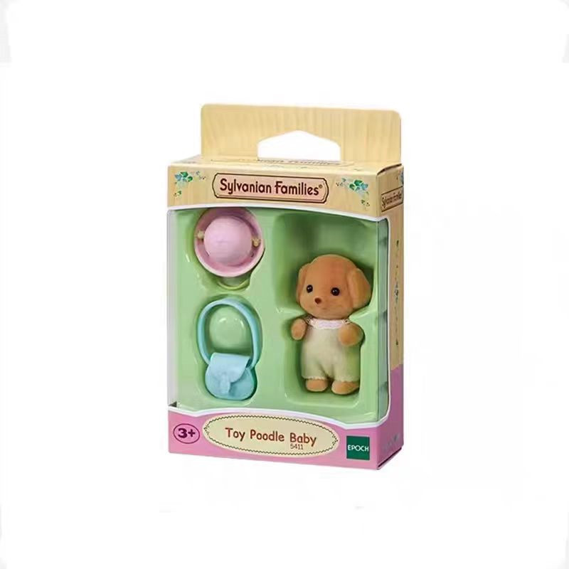 Senbel Family Poodle Baby Children's Pretend Play Toy Doll Children's Birthday Gift Senbel Family Poodle Baby Children's Pretend Play Toy Doll Children's Birthday Gift