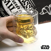 Sáng tạo Star Wars Glass Daily Cookery Double Cup Đen và Trắng Samurai Bia Mug Whisky Cup trong suốt - Khác