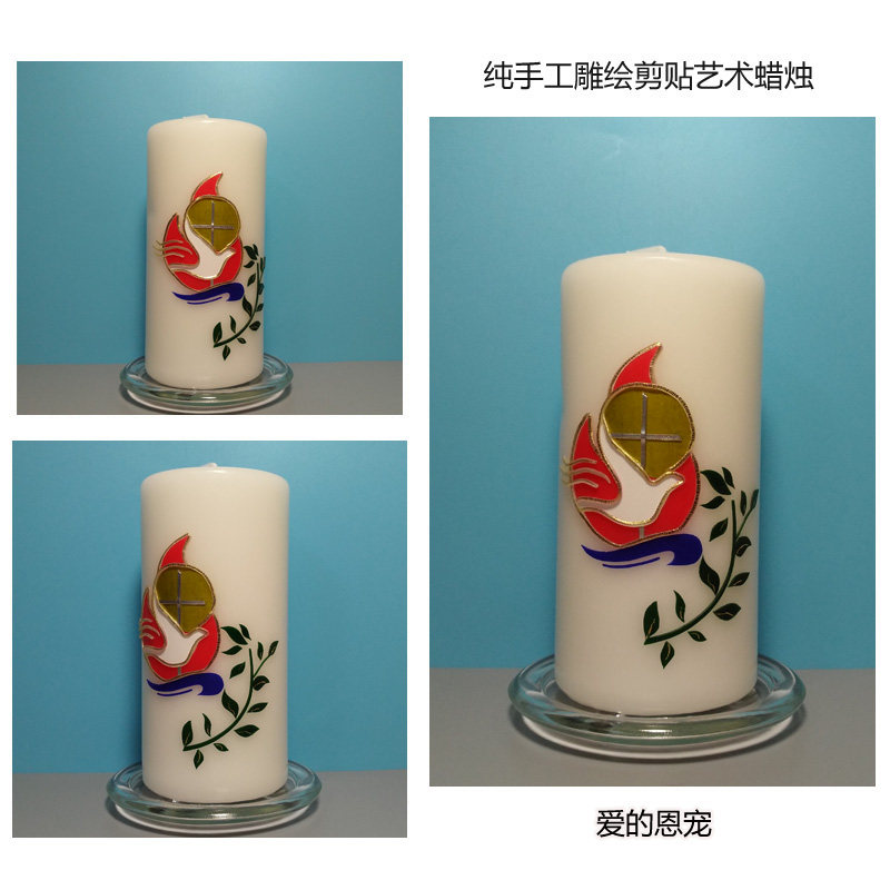 Francis Christmas Day Gifts Church Candles Catholic Mass supplies Saints -15cm High