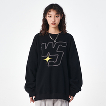 WORKOUT (WKST) State Tide Cards WS Bronzed round collar Hip Hop Lovers Loose Casual Cover Top