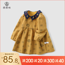 Girl Long Sleeve Dress Spring Autumn Season New Baby Baby Doll Dress Child Princess Skirt Child Foreign Air Skirt