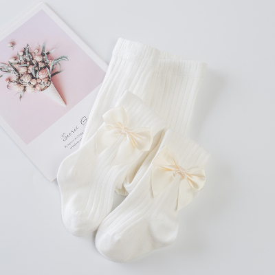 【足迹熊】宝宝纯棉春秋大蝴蝶结打底裤