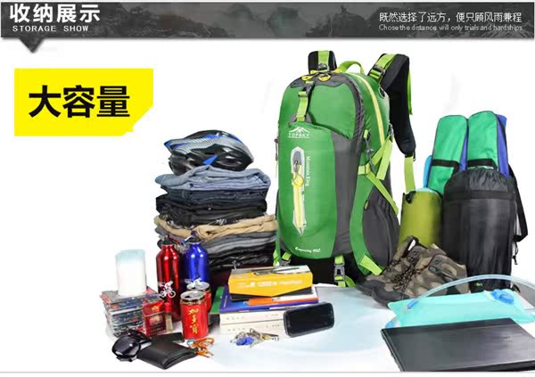 Du lịch xuyên biên giới Túi leo núi đi bộ đường dài cắm trại túi xách nam và nữ dung tích lớn ba lô ngoài trời 40L - Túi du lịch mẫu túi du lịch đẹp