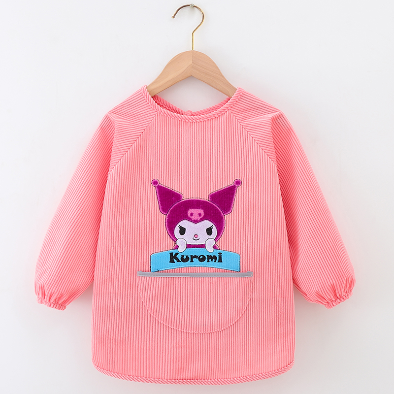 Children's mid-length waterproof reverse-wearing apron