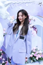 Fried street jacket senior Fan Yang beyond purple blazer female 2021 spring and autumn new salt department oversiza suit