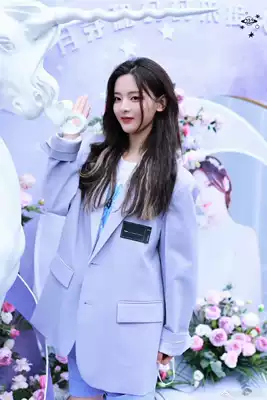 Fried street jacket Senior Fan Yang beyond purple suit jacket female 2021 spring and autumn new salt oversiza suit